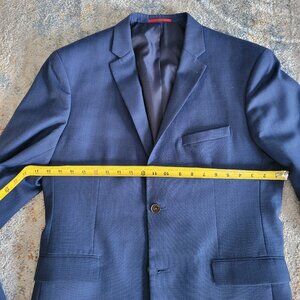 R W & Co Tailored Fit Suit 40L - with 34" Waist - Lighter Bright Blue